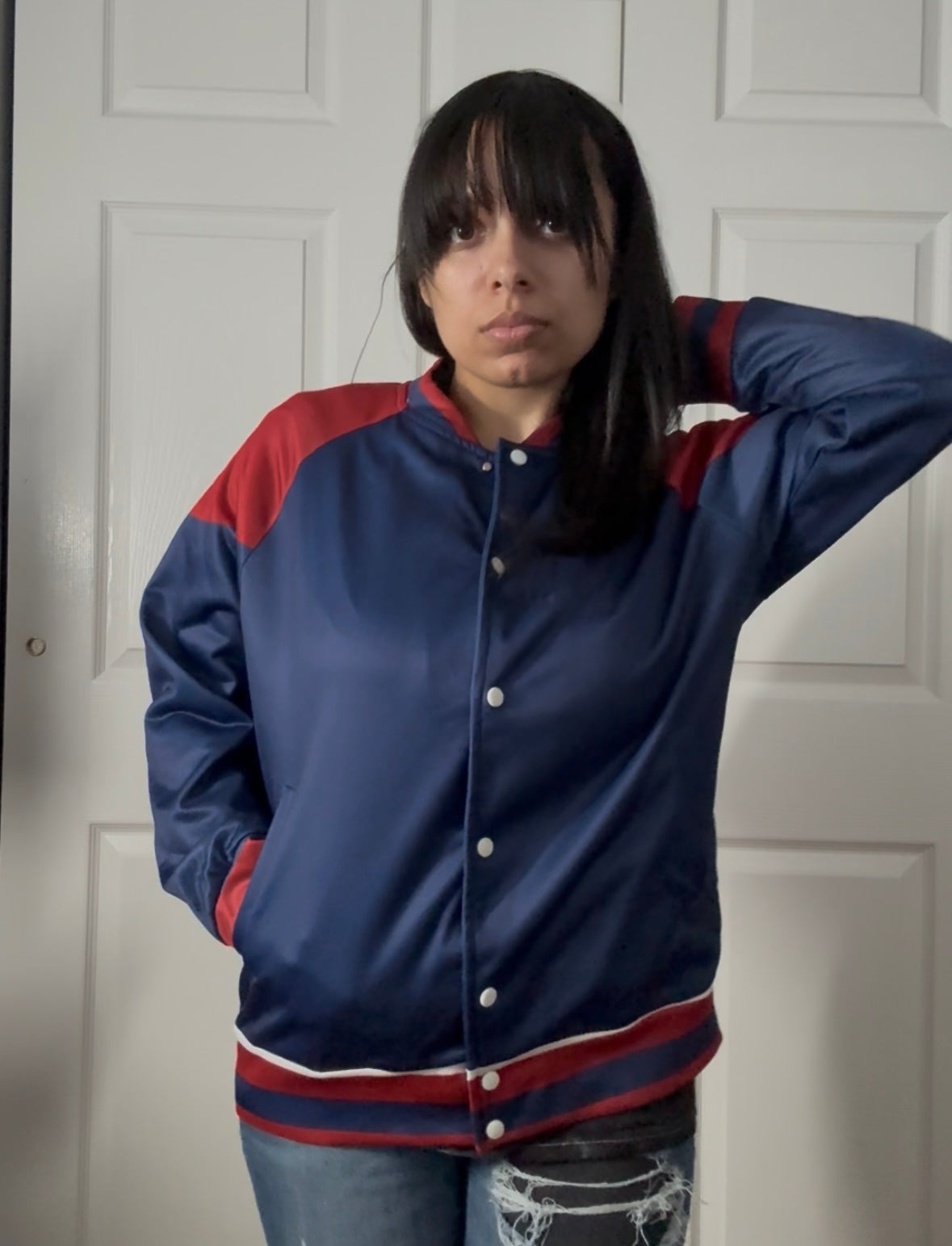 The Year 2099 Men's Button Up Baseball Jacket